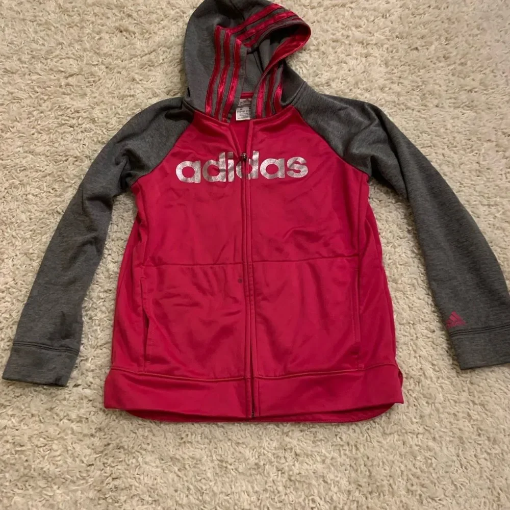 adidas zip up sweater medium